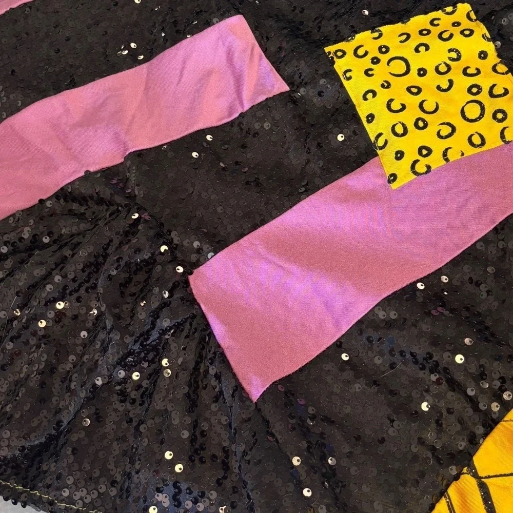 Disney‎ Nightmare Before Christmas Sally Patchwork Costume Dress Kids XL 18-20 - Picture 10 of 10